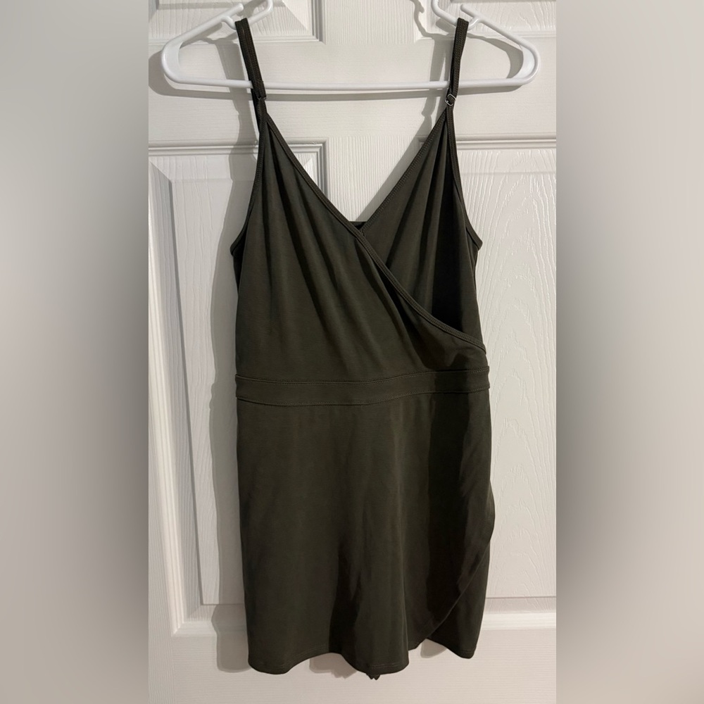 Abercrombie & Fitch Olive Green Wrap Romper – Size Small